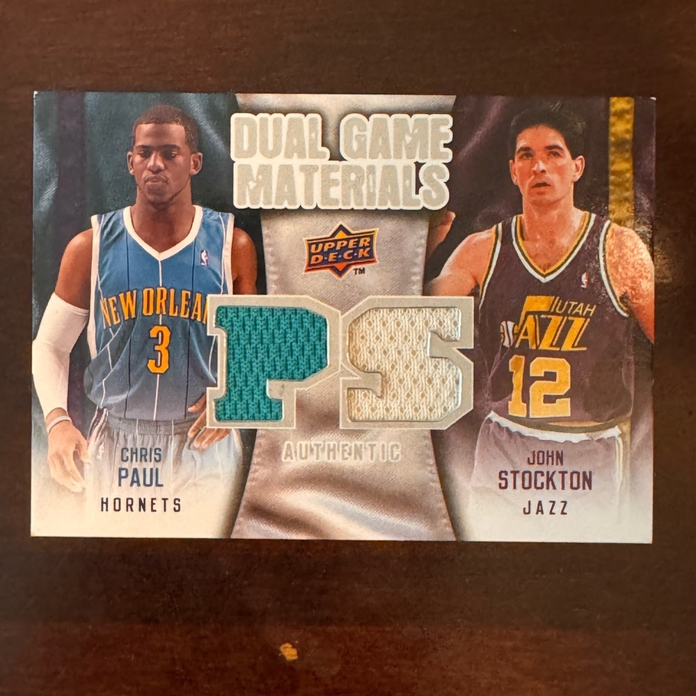 2009-10 Chris Paul/John Stockton Upper Deck Dual Game Materials